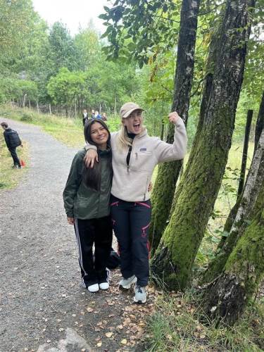 Lærere storkoste seg ute i det fri!